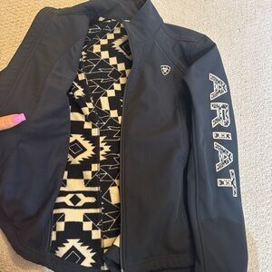 Ariat Women's Black Softshell Jacket with very soft Patterned Lining